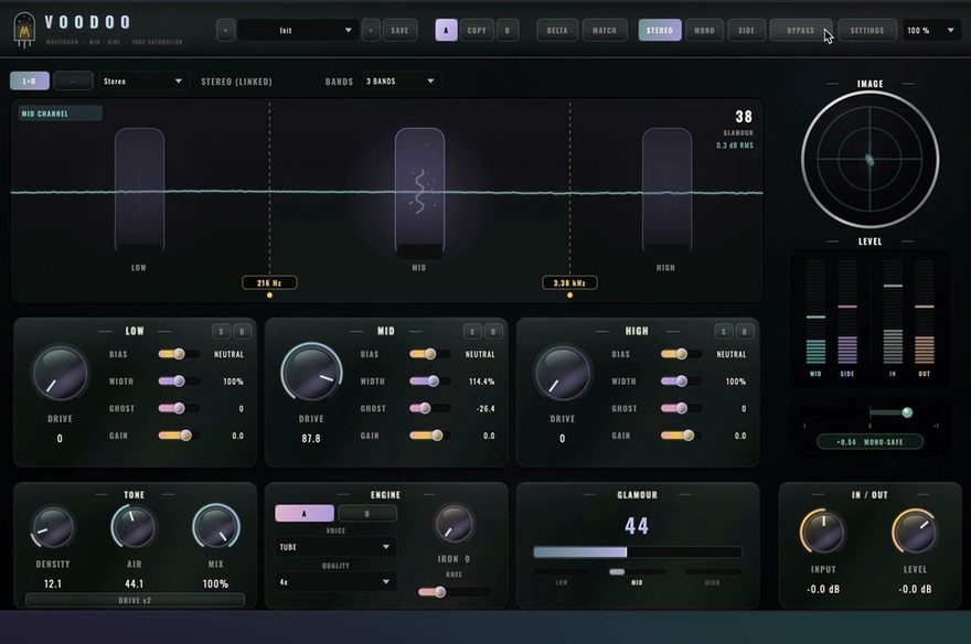 VOODOO settings for drums