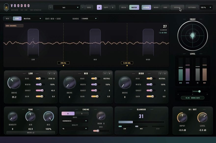 VOODOO settings for master